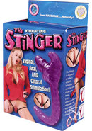 The Stinger Vibrating Vaginal, Anal And Clitoral Stimulation Purple