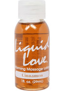 Liquid Love Warming Massage Lotion Cinnamon 1 Ounce