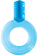 Go Vibe Ring Disposable Cock Ring - Blue