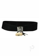 Sex And Mischief Lock And Key Collar Black