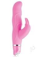 Vibe Therapy Angora Silicone Rabbit Vibrator - Pink