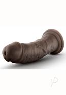 Au Naturel Dildo With Suction Cup 8in - Chocolate