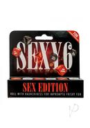 Sexy 6 Sex Ed Dice Game Couples Play Red