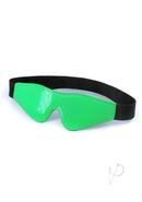 Electra Play Things Pu Leather Blindfold - Green