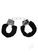 Ouch! Pleasure Furry Hand Cuffs With Quick Release Button -...