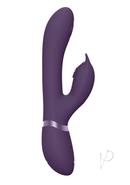 Vive Aimi Rechargeable Silicone Pulse Wave And Vibrating G-spot Rabbit - Purple