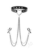 Sex And Mischief Amor Collar With Nipple Clamps -...