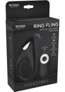 Decadence Ring Fling Silicone Vibrating Cock Ring With...