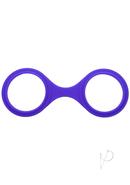 Merci Silicone Play Cuffs - Purple