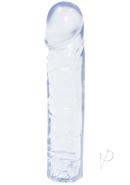Crystal Jellies Classic Dildo 8in - Clear