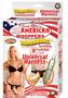 Real Skin All American Whoppers Vibrating Dildo With Universal Harness 8in - Black/vanilla
