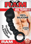 Ram Anal Trainer #3 Silicone Anal Probe - Black